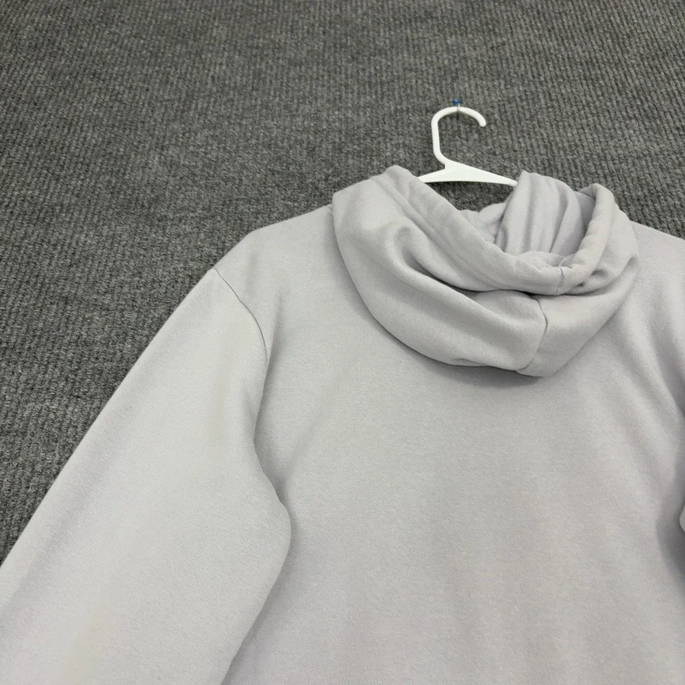 The North Face Hoodie Womens M Grey Cotton Polyester Circular Design Casual